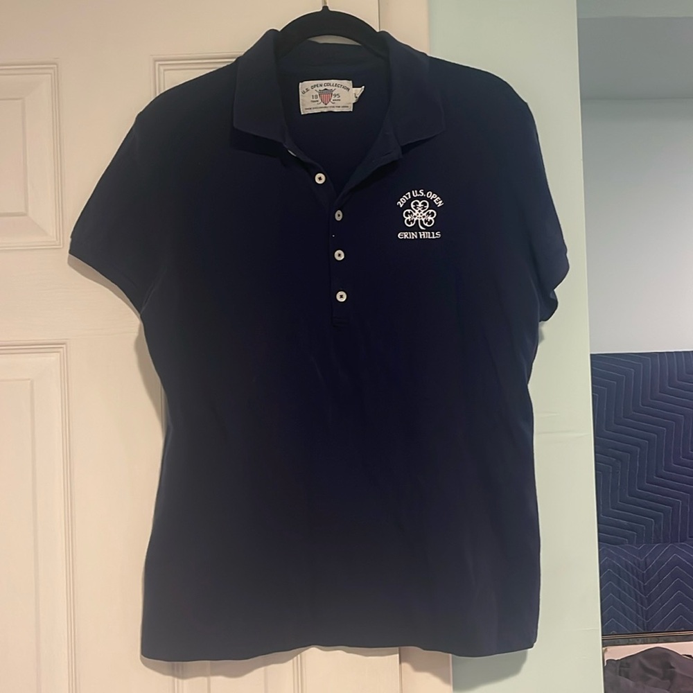 Women’s Navy Golf Polo - 2017 US Open Collection Erin Hills size L